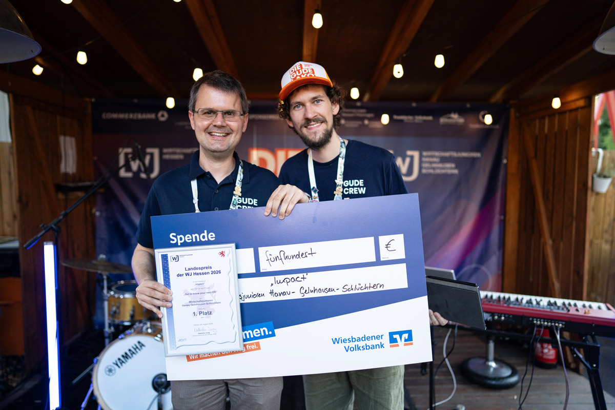 Erster Platz beim WJ Hessen Landespreis in der Kategorie "Impact"
