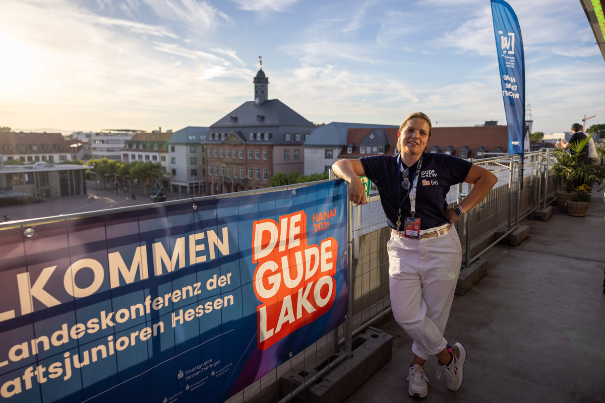 Aufbau des Welcome-Abends abgeschlossen – Danke, liebe Jessy und an das ganze Team!